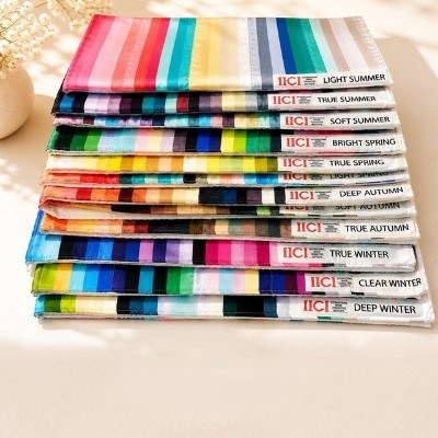 Professional Fabric Colour Flags for Advanced Seasonal Colour Analysis, Client Education & Real-Time Palette Demonstration