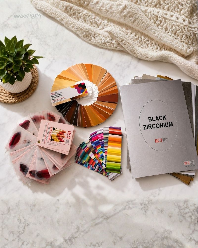 Skin Colour Fan, Lipstick Colour Card, Metallic Boards Set & Pocket Colour Cards